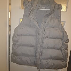 Hyba Gray Puffer Vest for Women
